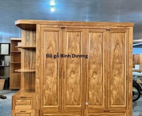 TỦ ÁO GỖ HƯƠNG XÁM 