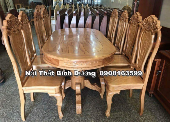 Bộ bàn gỗ 8 ghế