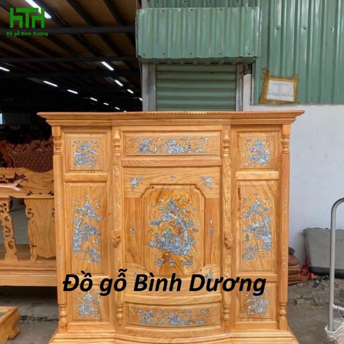 TỦ THỜ CĂM XE 6 CHÂN CẨN 
