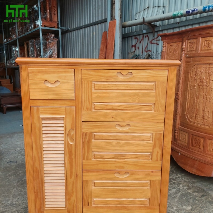 TỦ GIÀY  THÔNG MINH GỖ CAO SU 1M 